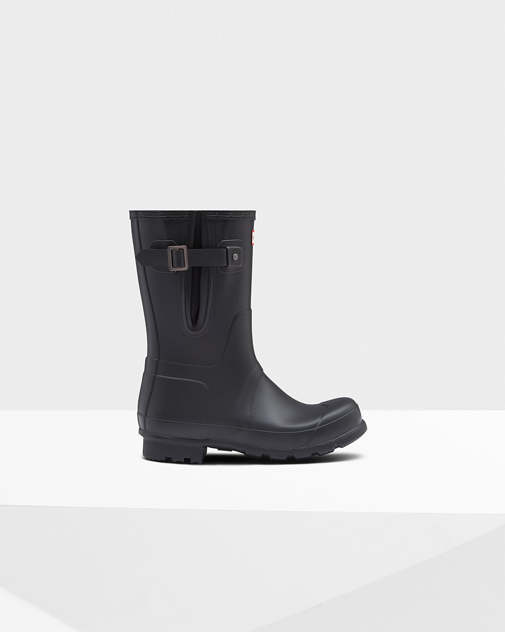 Hunter Hombre Original Side Adjustable - Botas de Lluvia Negras - 632-ZYUTMI